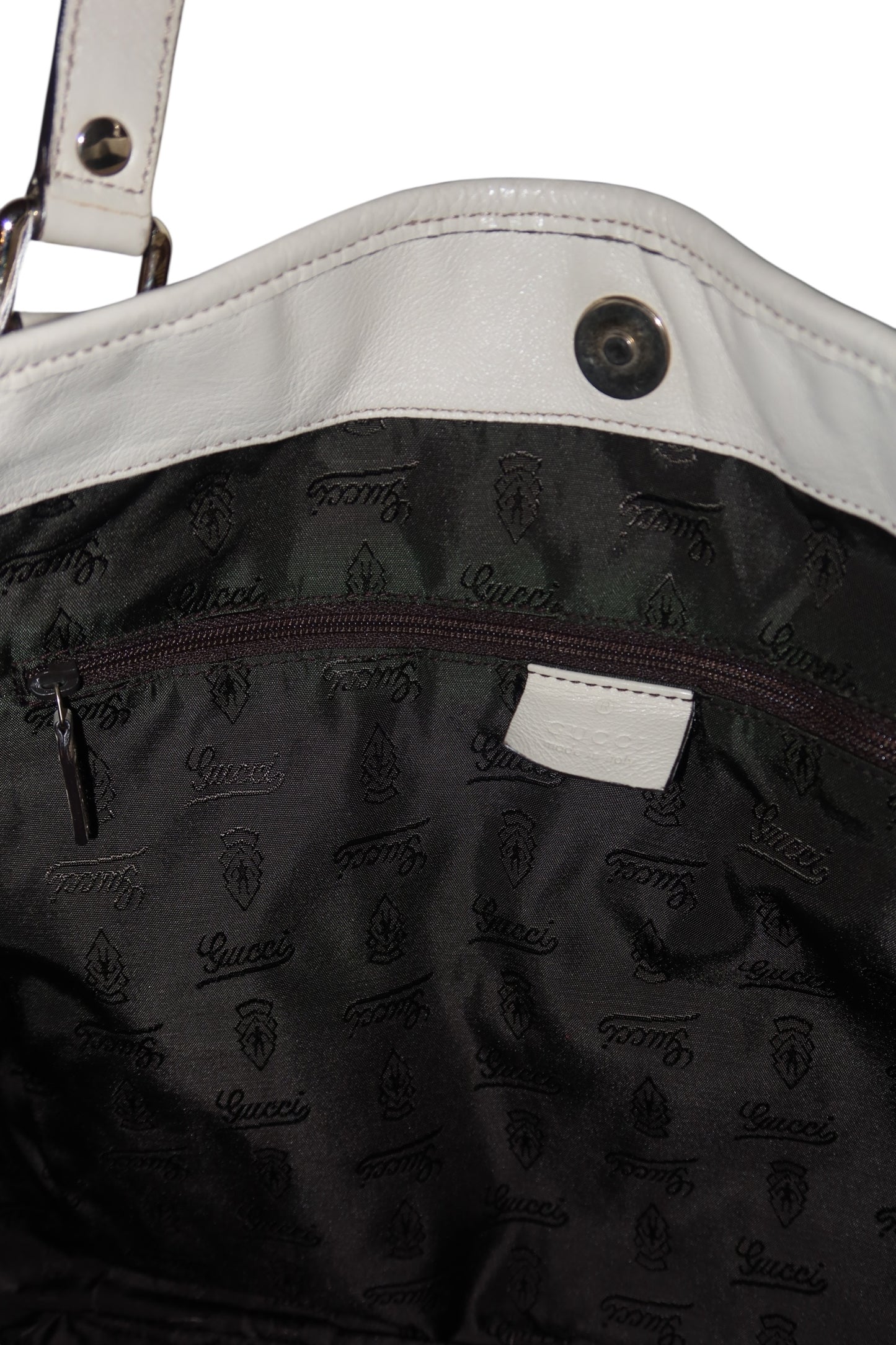 Gucci large white Tribeca tote bag