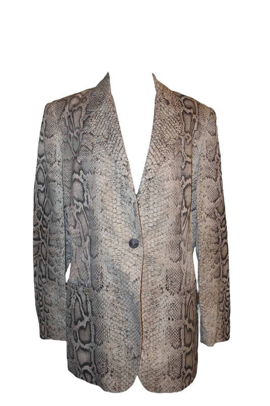 Roberto Cavalli python print blazer (L)