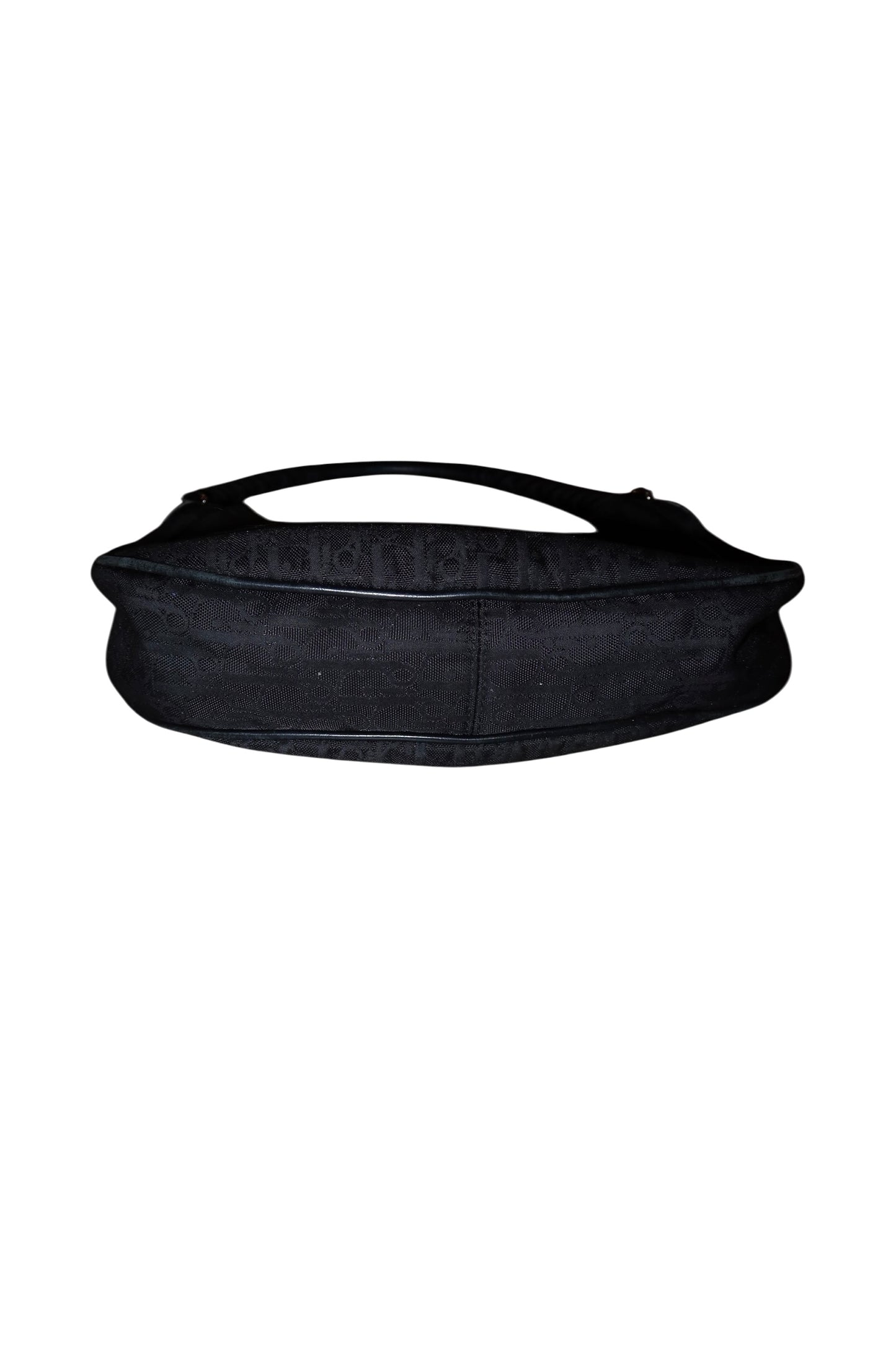 Dior black diorissimo hobo lovely charms canvas bag