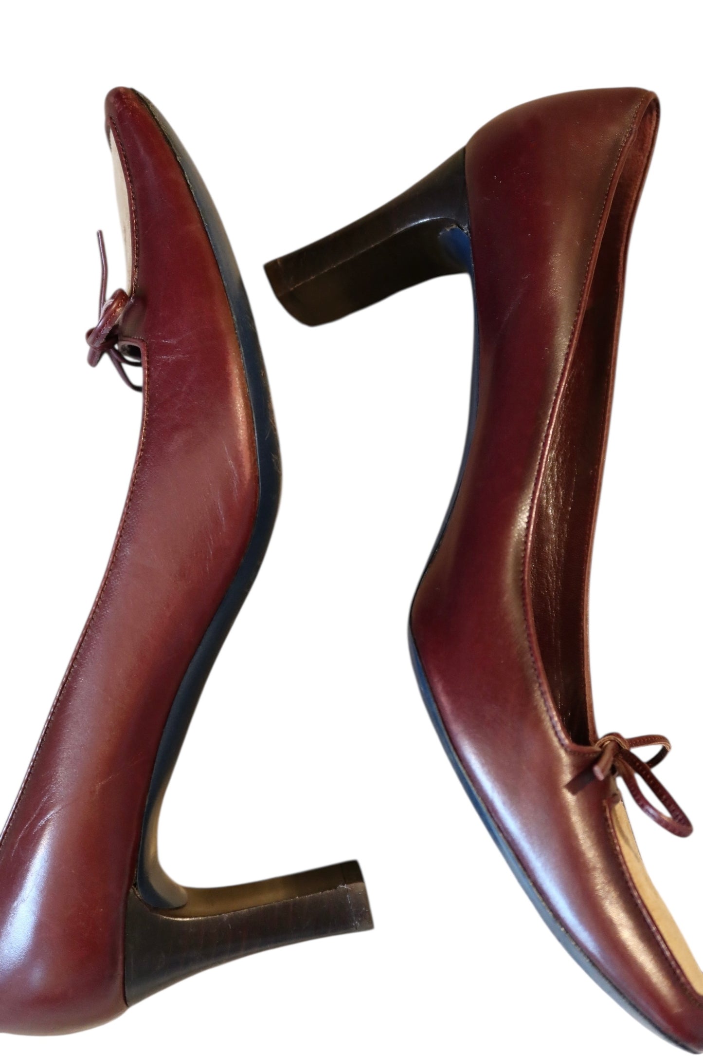 Marc Jacobs brown square toe heels