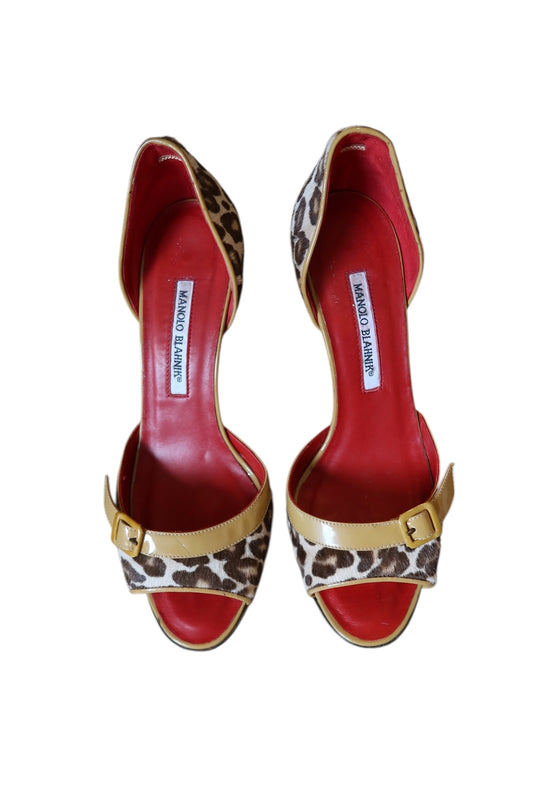 Manolo Blahnik leopard ponyhair d’orsay heels (39)