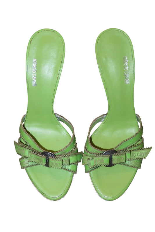 Roberto Cavalli green heels (37.5)