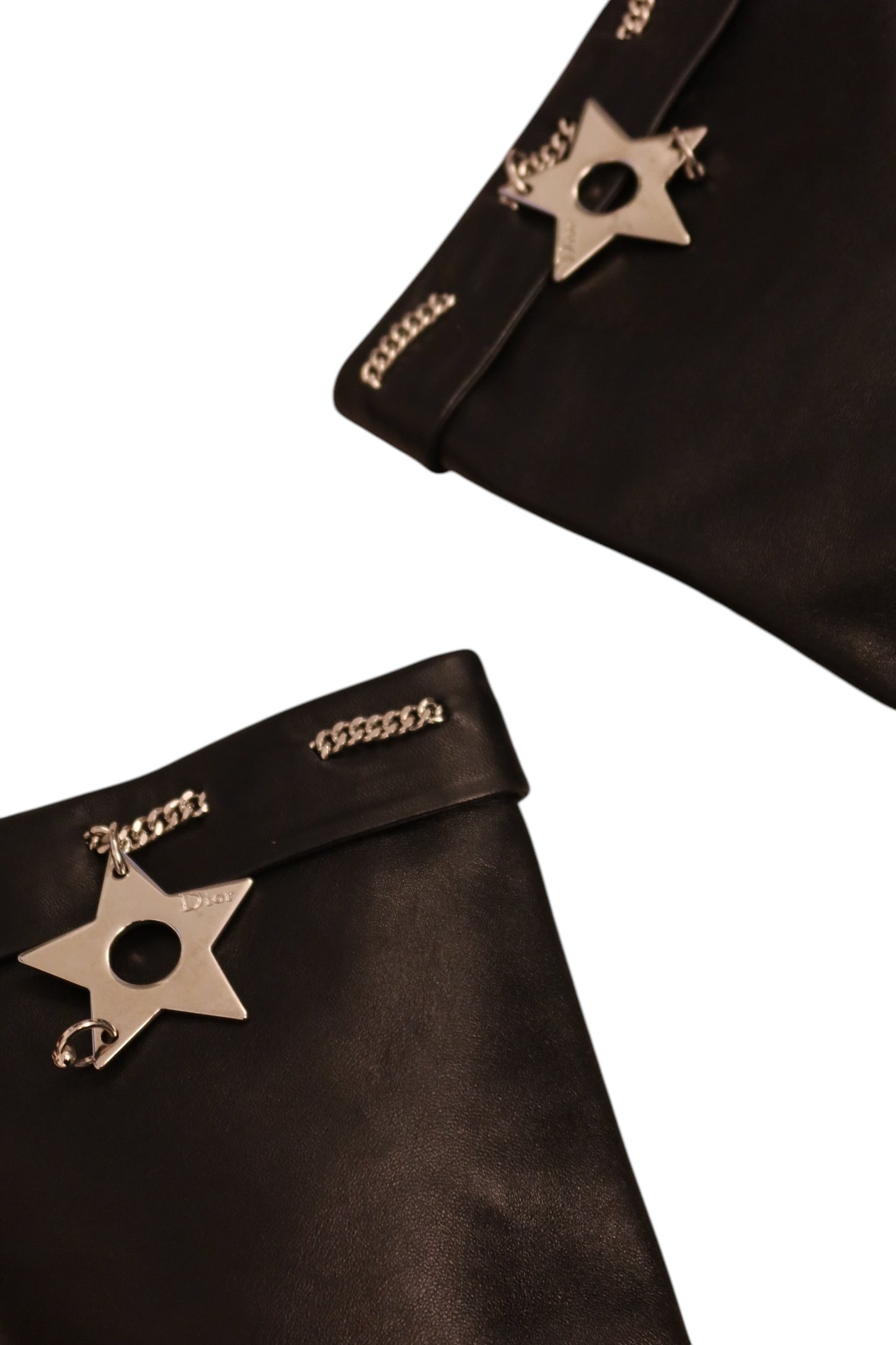 Dior black boots with star and piercing Galliano era (37)