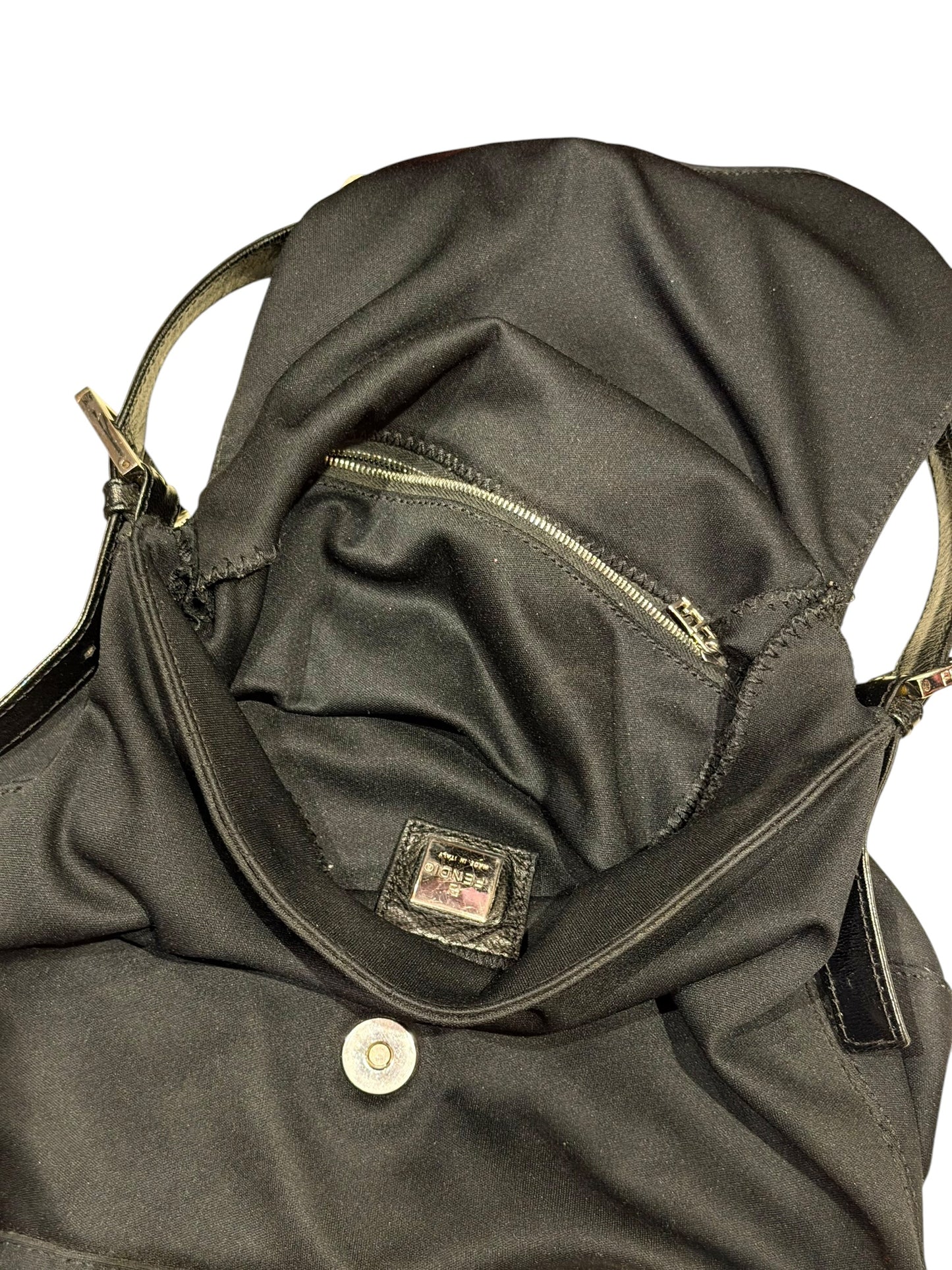 Fendi black neoprene mama bag