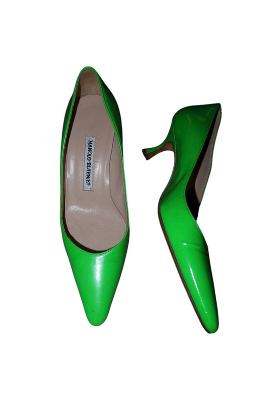 Manolo Blahnik green heels (36.5)