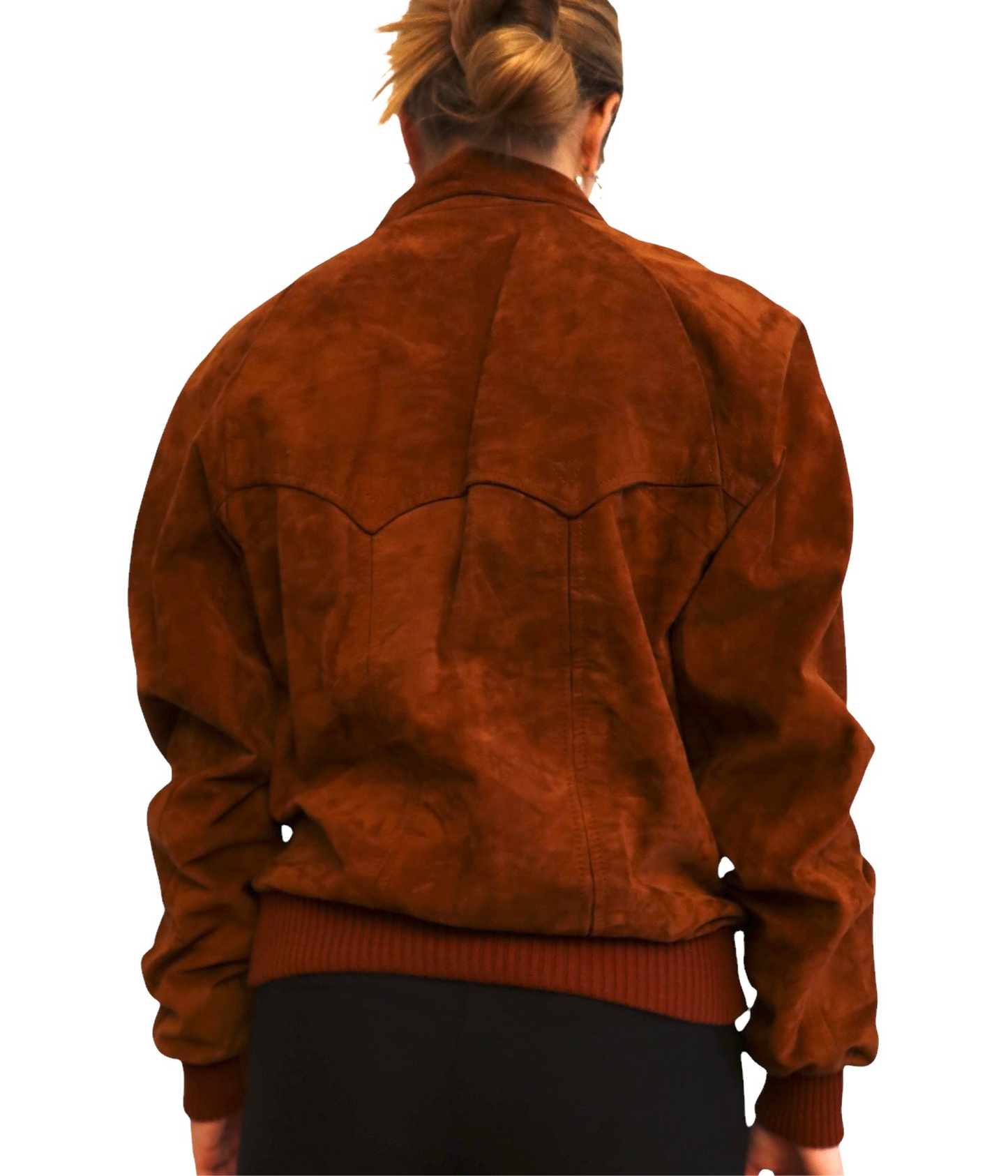 Yves Saint Laurent brown suede jacket