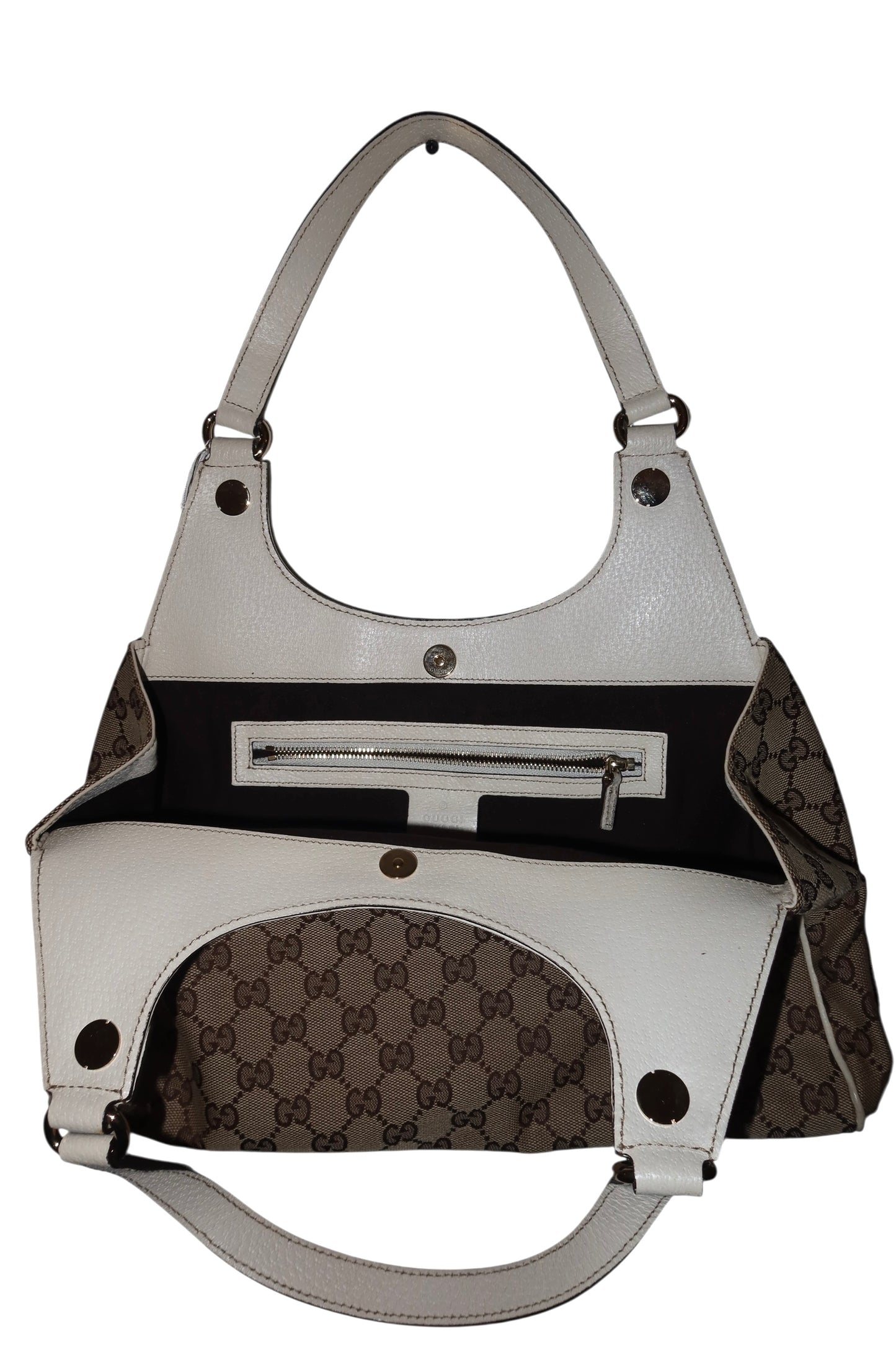Gucci white Charmy GG bag
