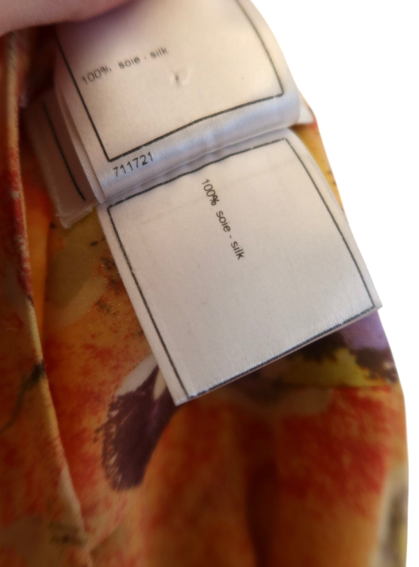 Chanel 2004 floral chiffon skirt size 38