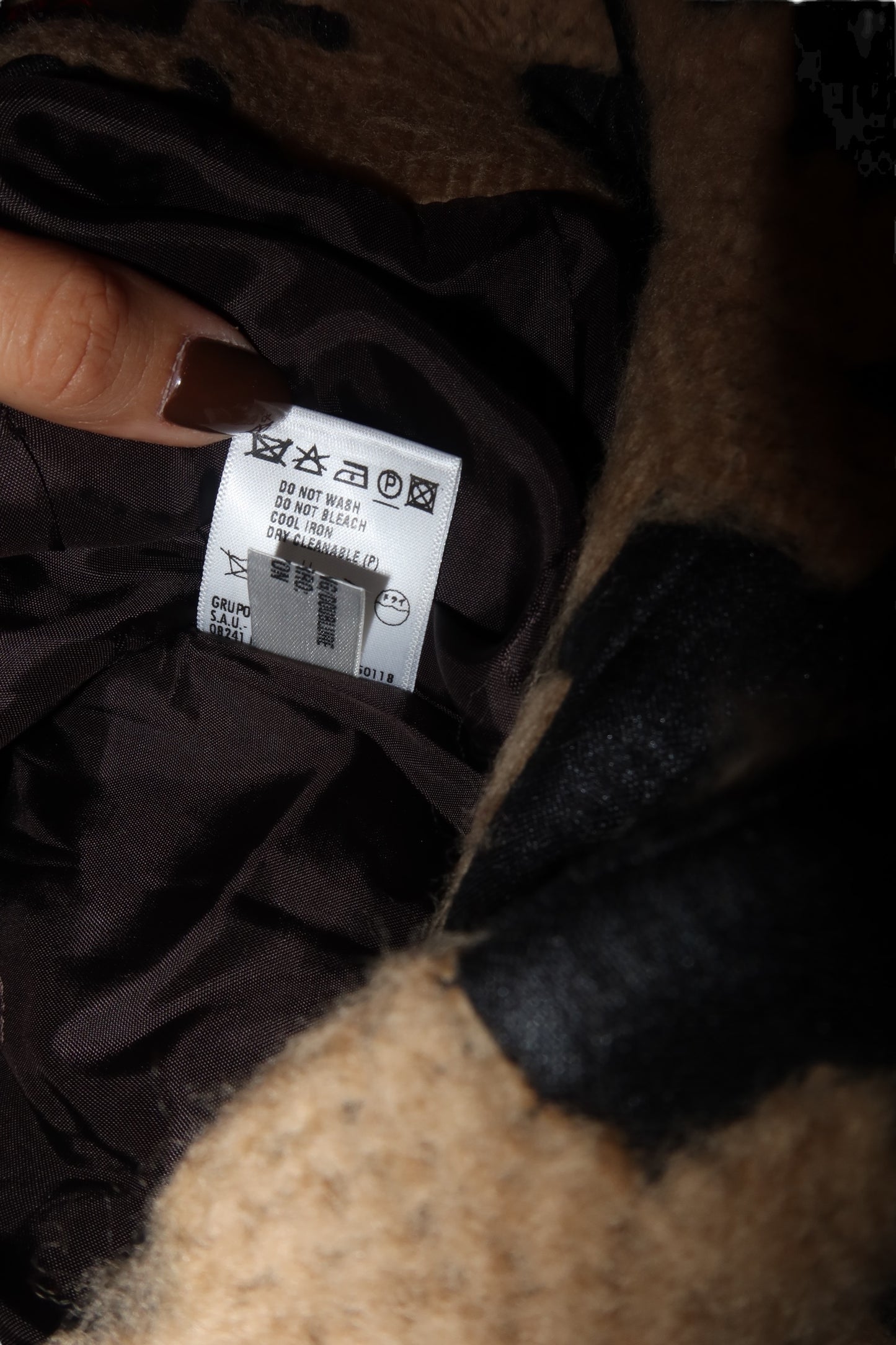 Escada black and camel houndstooth jacket