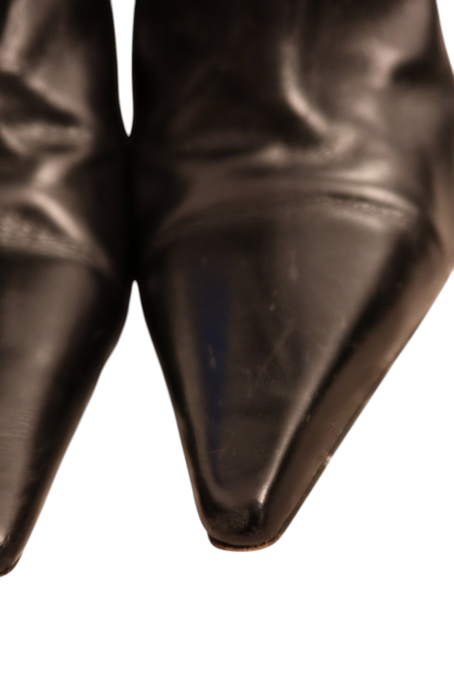 Dior black 2004 boots with silver buckle (35.5)