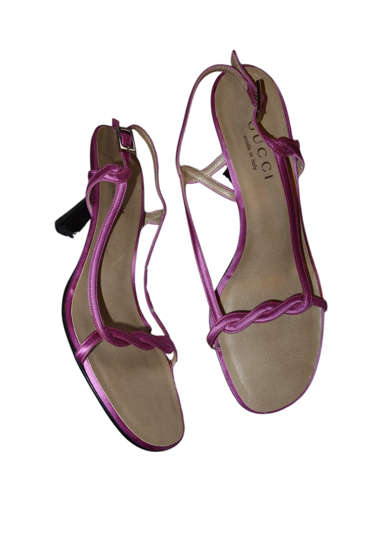 Gucci pink twisted slingbacks (37.5)