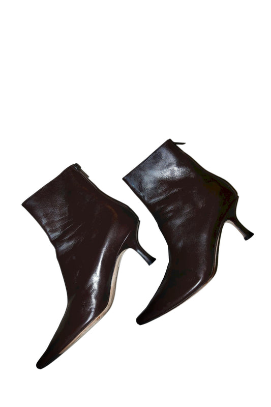Jimmy Choo dark brown booties (35.5)