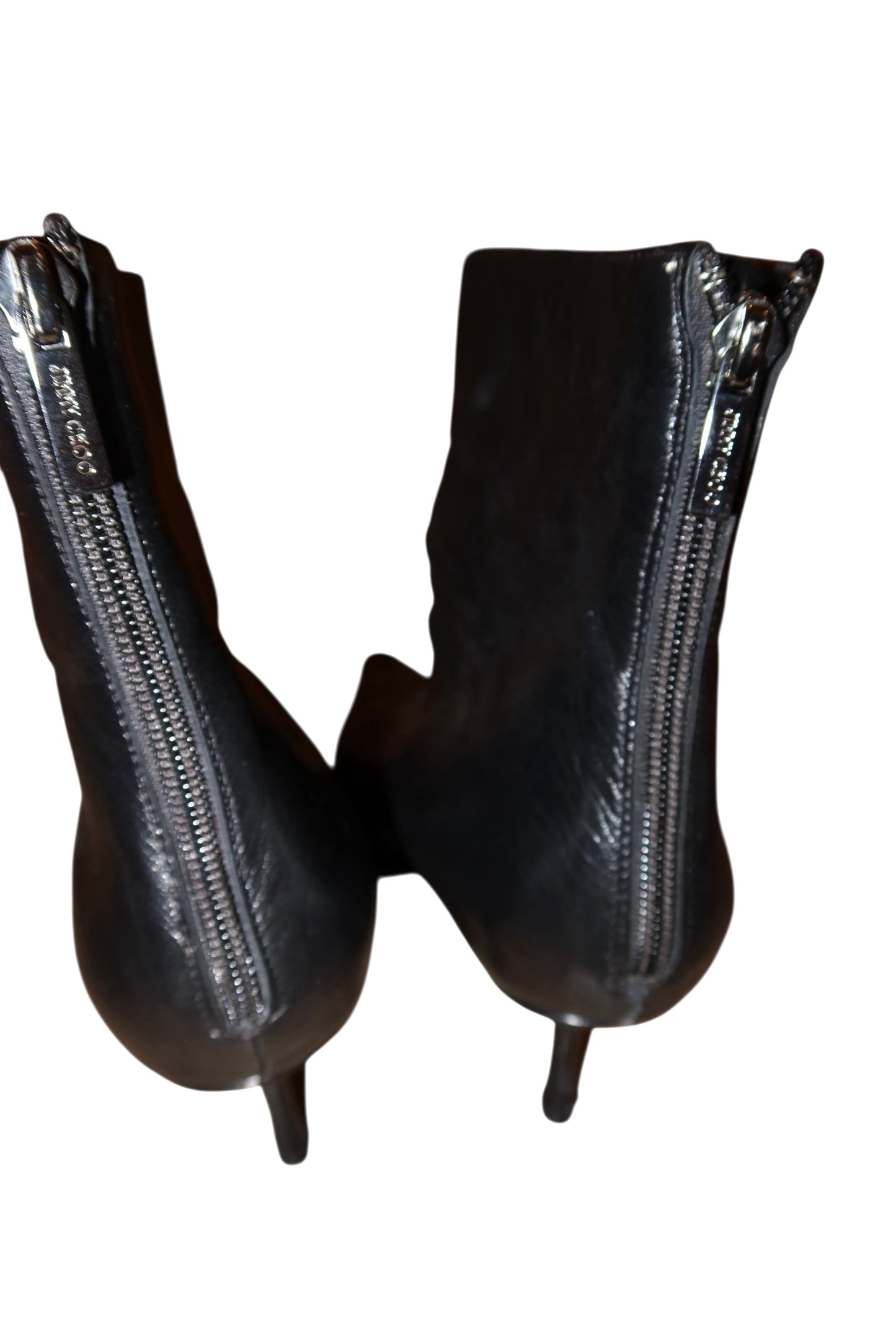 Jimmy Choo black leather booties (41)