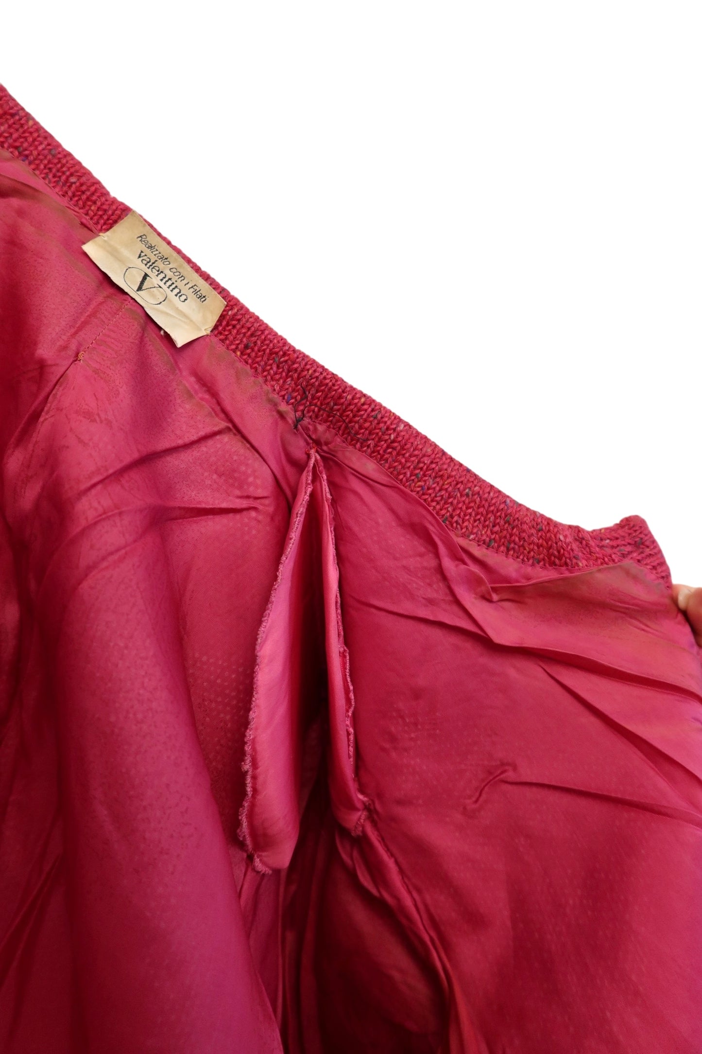 Valentino 80’s pink wool cardigan