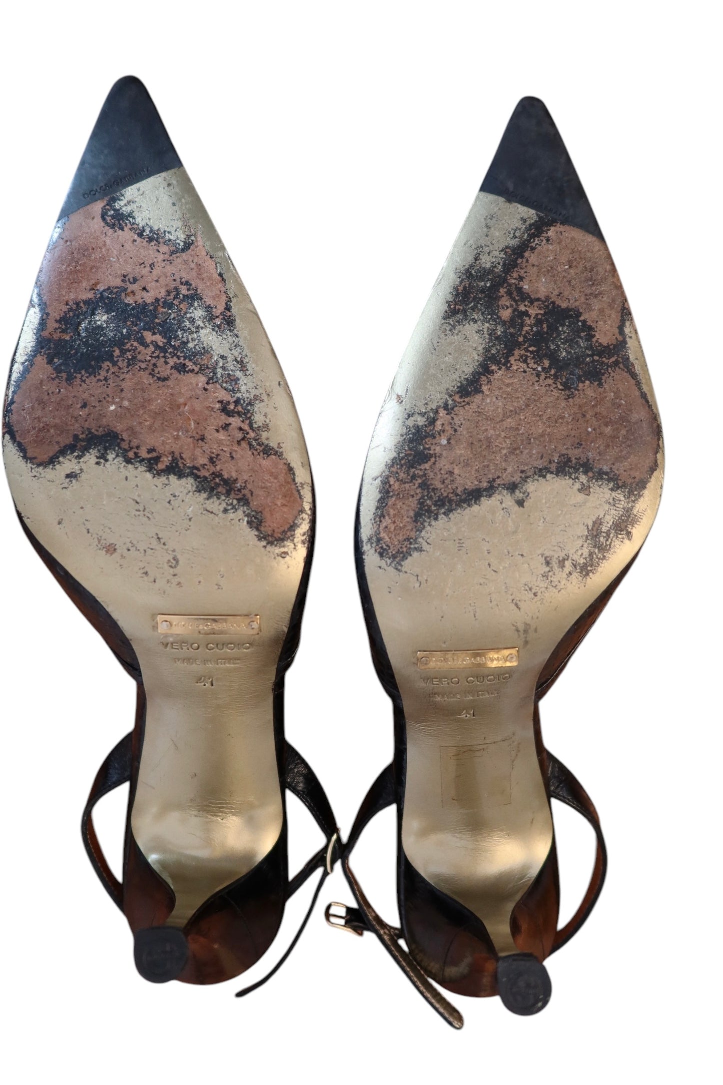 Dolce & Gabbana black eel slingbacks with bow detail (41)