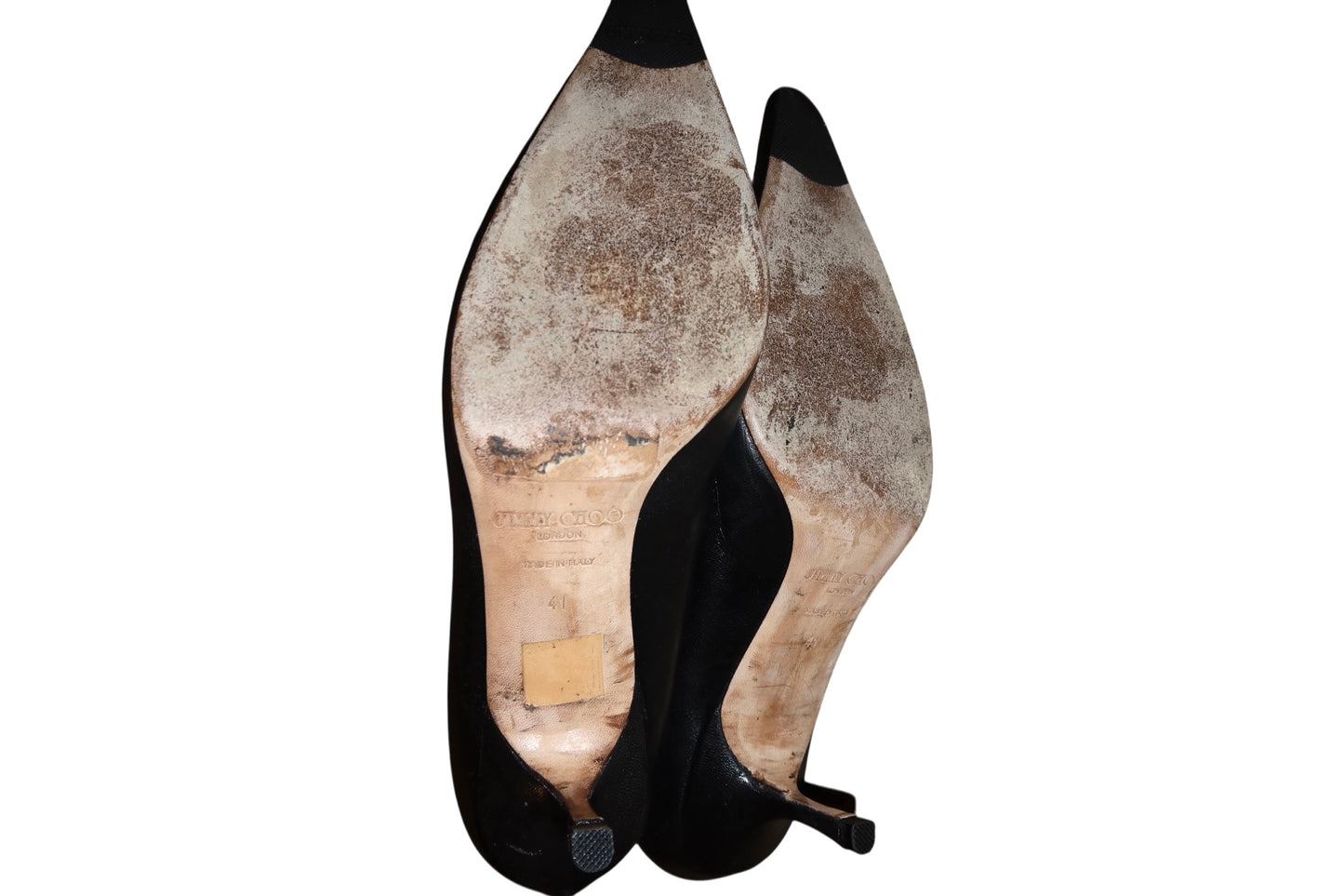 Jimmy Choo black leather booties (41)