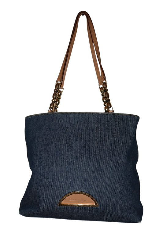 Dior denim tote bag