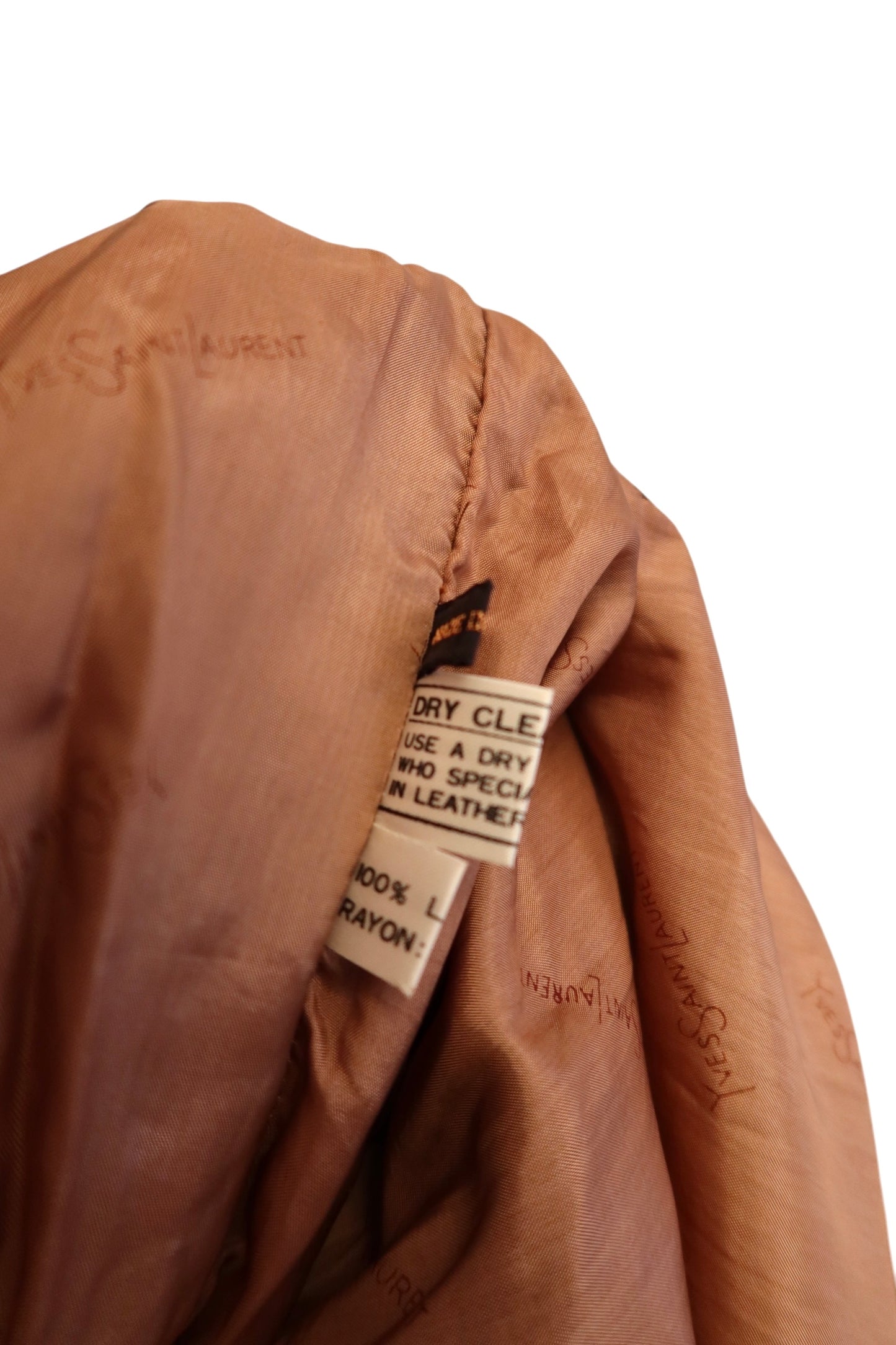 Yves Saint Laurent brown suede jacket