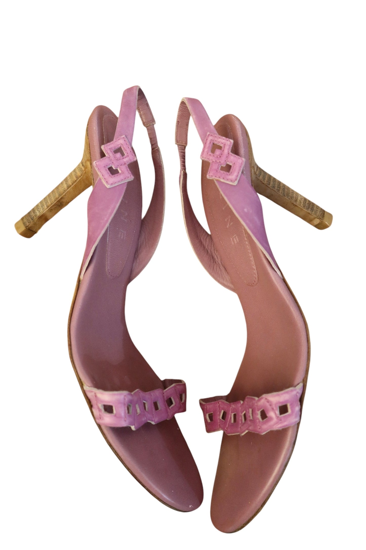 Celine mauve square strappings heels (39)