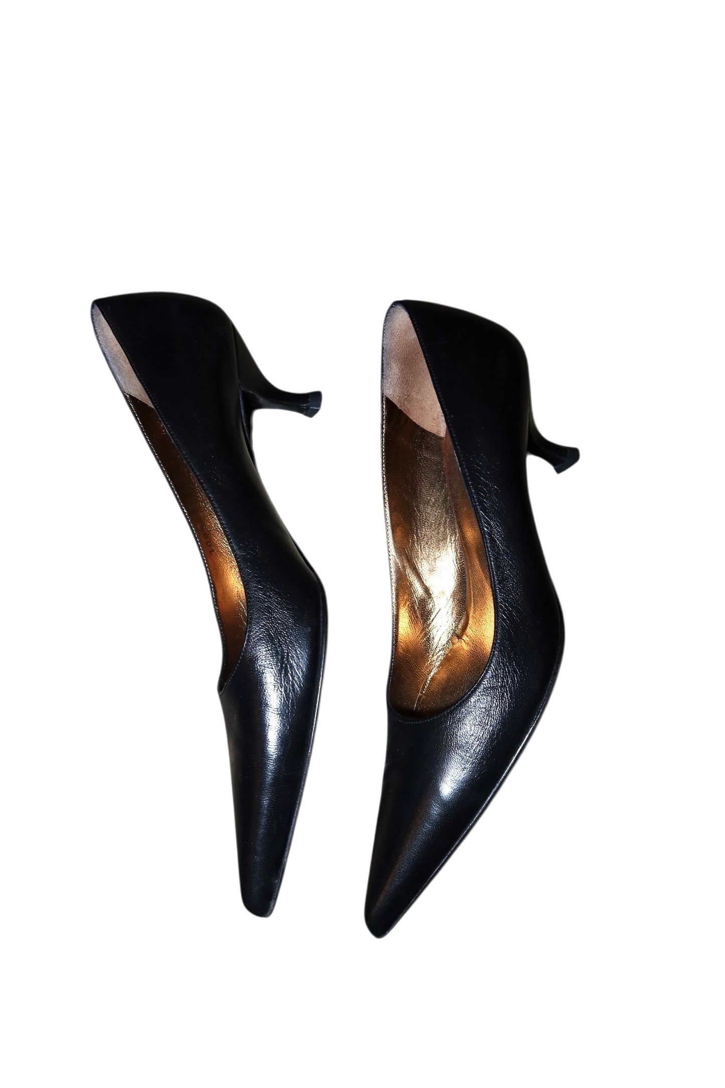 Dolce & Gabbana black leather pump heels (35.5)
