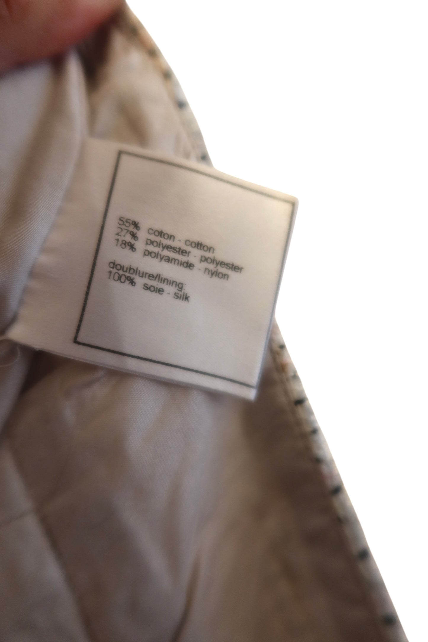 Chanel 2004 multicolor tweed skirt size 46