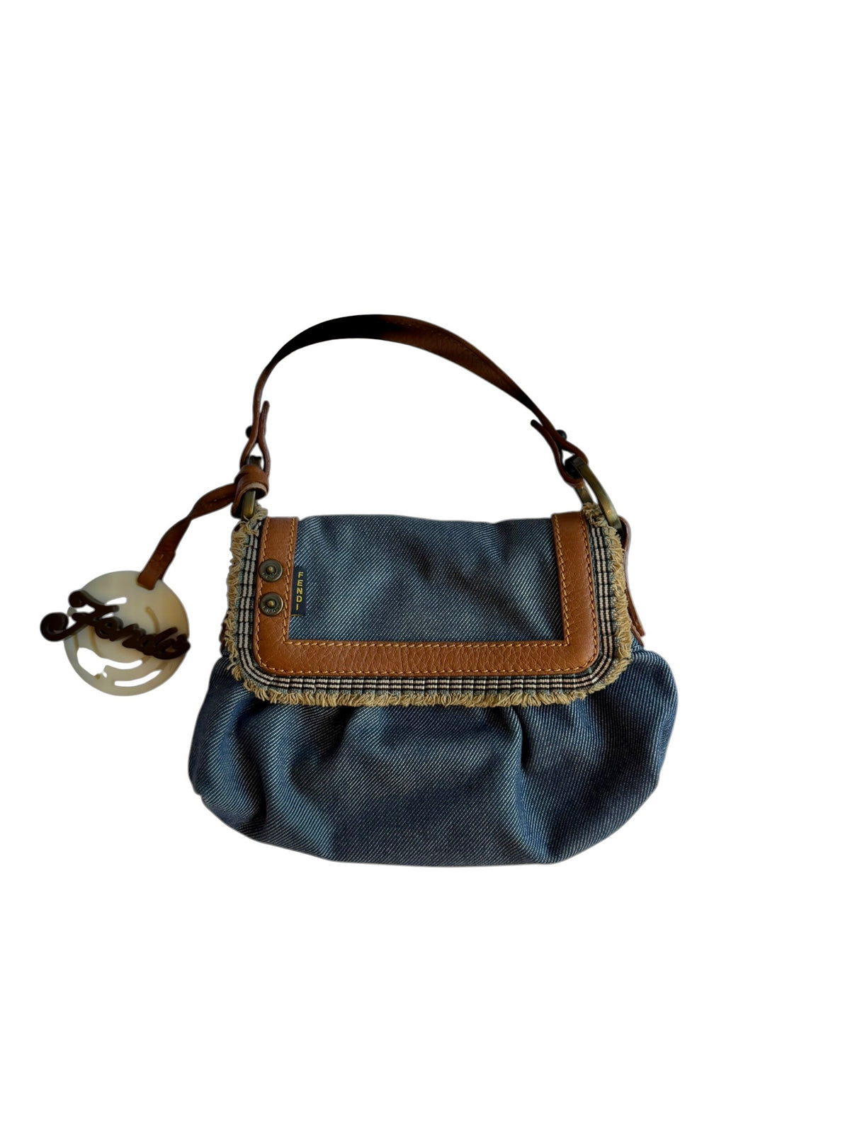 Fendi mini denim bag