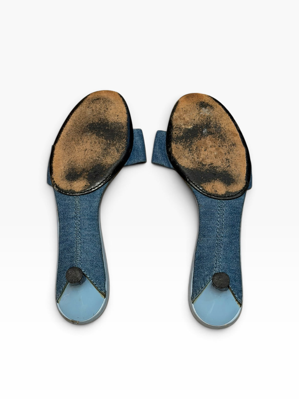 Casadei blue denim beaded mules (39)